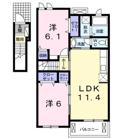 シャルロット　Ⅰの間取り