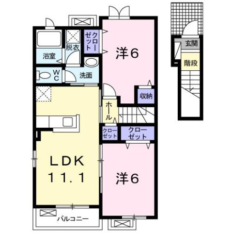 メゾン　グラースＡの間取り