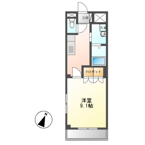 アメニティハイツＫの間取り