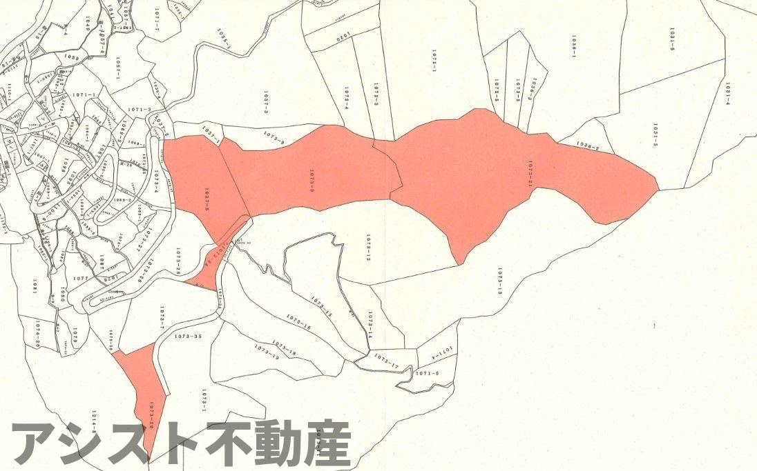 鏡山原野売地の土地図