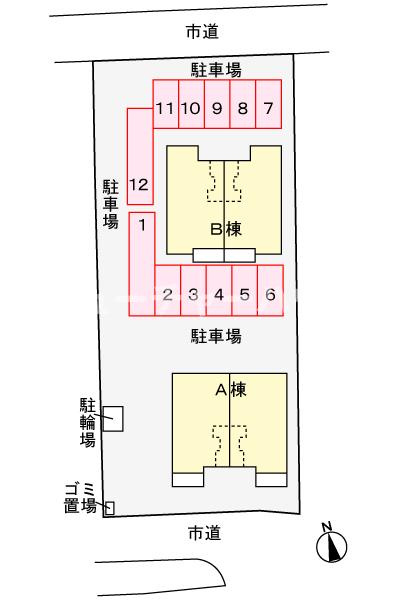 プラナス　Ａの区画図