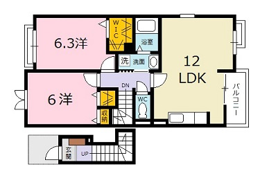 クリアネス　弐番館の間取り