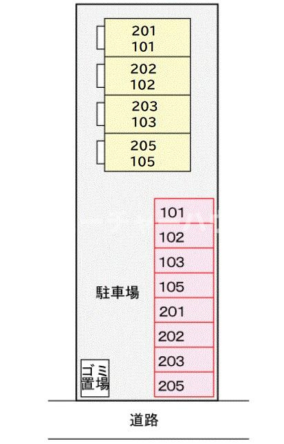 シャトレーヒトミの区画図