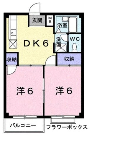 サンハイツ松本の間取り