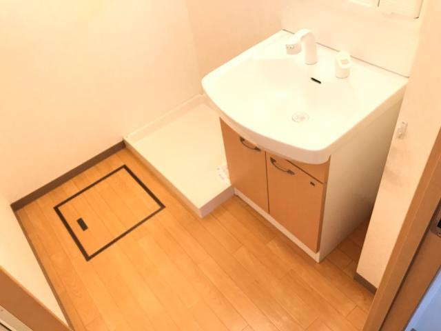 プロニティ青木の洗面所|忙しい朝には欠かせない洗面所です