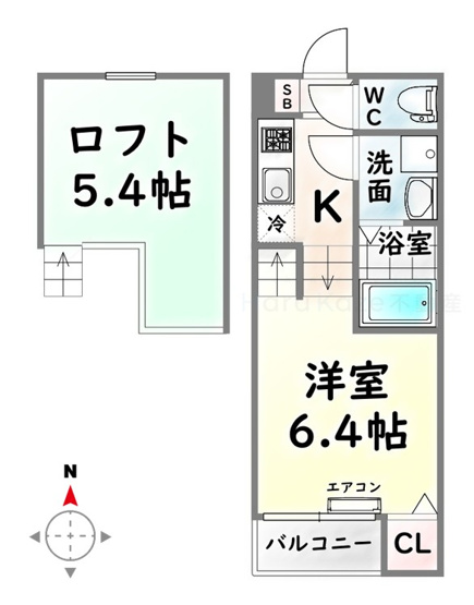 【間取り】 | エムズコート妙音通【名古屋市賃貸・ロフト付】