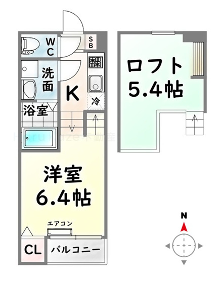 【間取り】 | エムズコート妙音通【名古屋市賃貸・ロフト付】