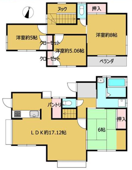 【間取り】 | 鳩山町松ヶ丘1丁目　中古戸建