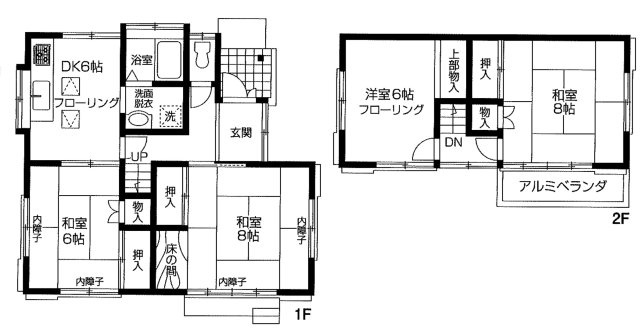 【間取り】 | 川越市石原町2丁目　中古戸建