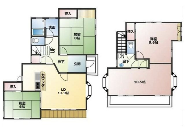 【間取り】 | 川越市吉田　中古戸建