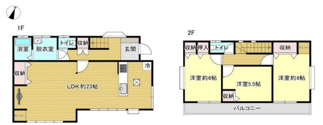 【間取り】 | 川越市下広谷　中古戸建