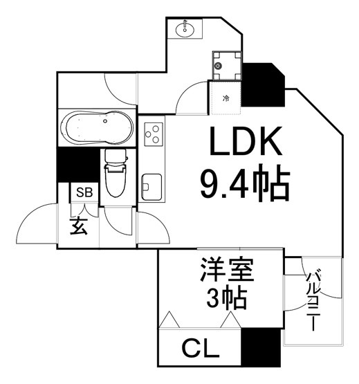 【間取り】 | エムヒルズ南森町