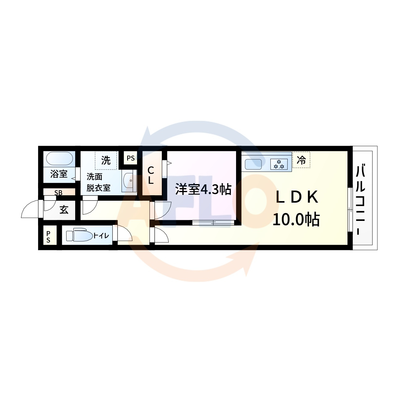 サンジェルマン市岡の間取り|サンジェルマン市岡　間取り