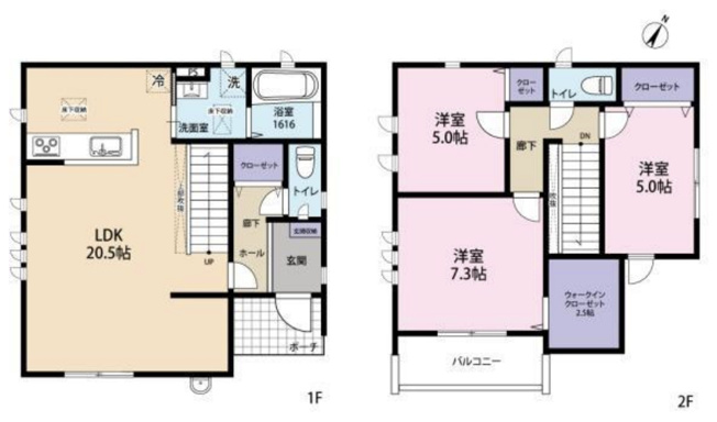 【間取り】 | 川越市吉田　中古戸建