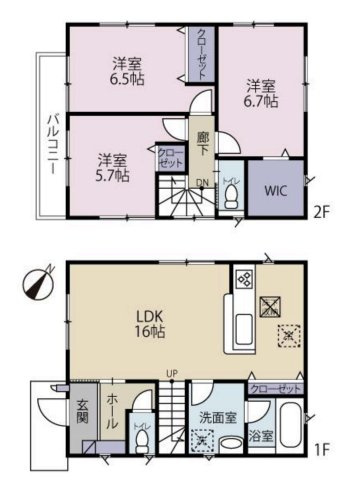 【間取り】 | 川越市藤間　中古戸建