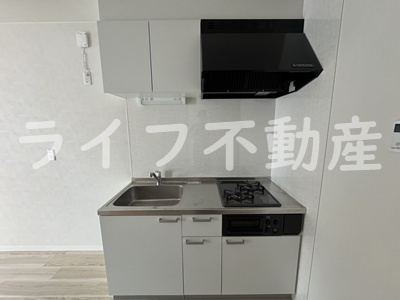 Dias東石切のキッチン|コンパクトなキッチンで掃除もラクラク