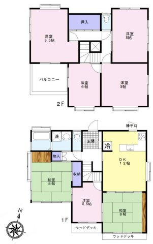 【間取り】 | 川越市川鶴3丁目　中古戸建