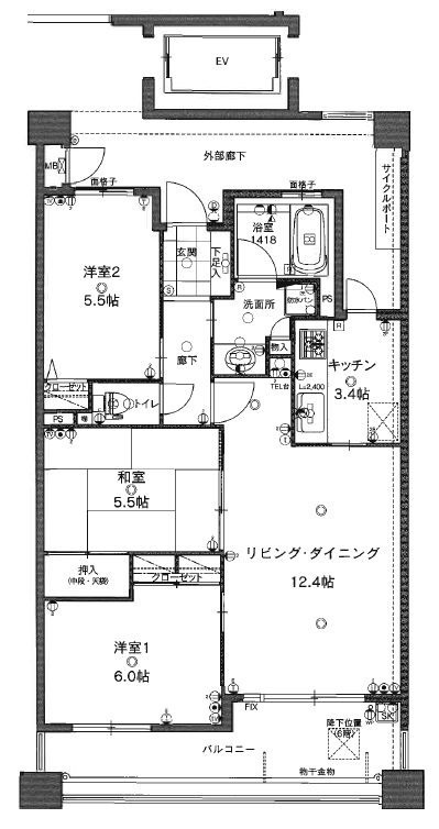 アソシア原セントラルスクエアの間取り