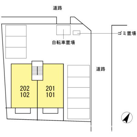 ボヌールの区画図