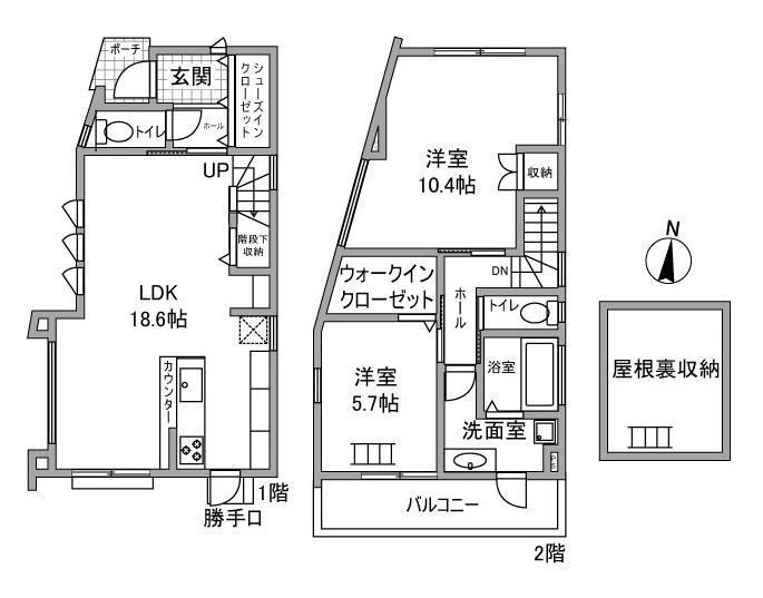 昭和台町1丁目戸建の間取り