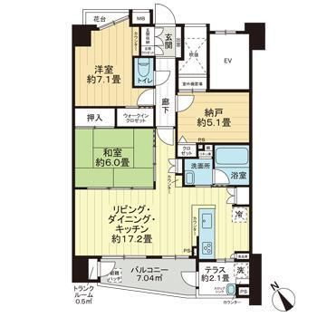 サンアリーナ中葛西の間取り