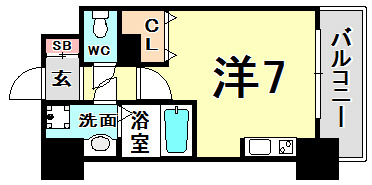 パシフィックレジデンス神戸八幡通の間取り