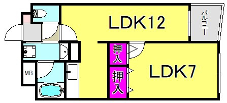 ロイヤル六甲駅前の間取り