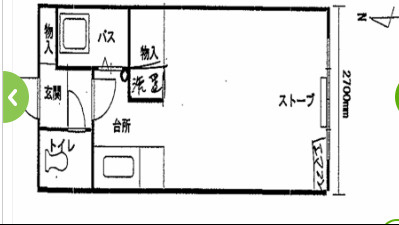 高陽ハイツの間取り