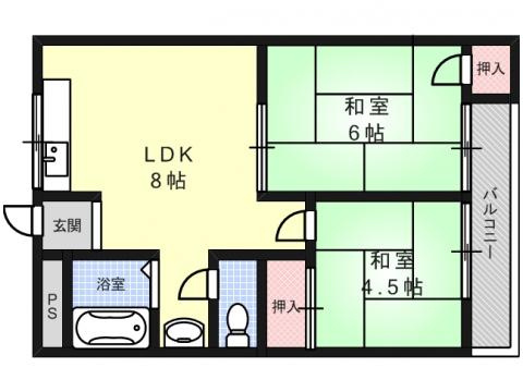 メゾン富田の間取り
