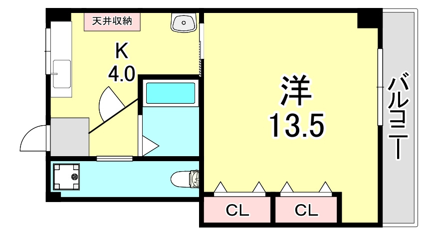 白川台ハイツの間取り