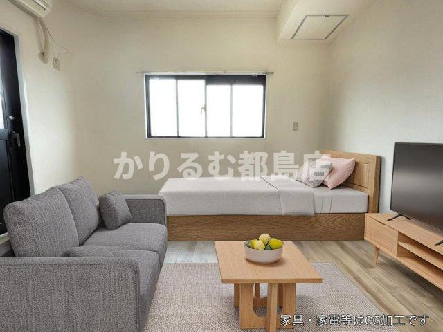 フォーラム都島内代駅前の居間・リビング|家具家電はイメージとなり付属ではございません