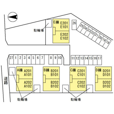 【区画図】 | グリーンパーク佐伯　D棟