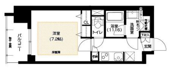 【間取り】 | アーバネックス谷町Ⅱ