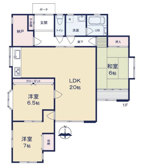 【間取り】 | 越生町上野　中古平屋戸建
