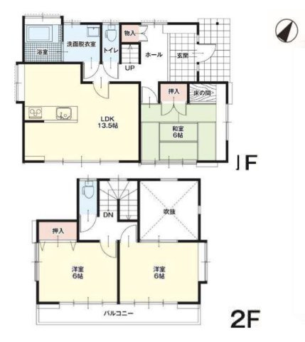 【間取り】 | 毛呂山町小田谷　中古戸建