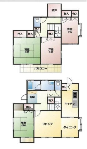 【間取り】 | 日高市武蔵台5丁目　中古戸建
