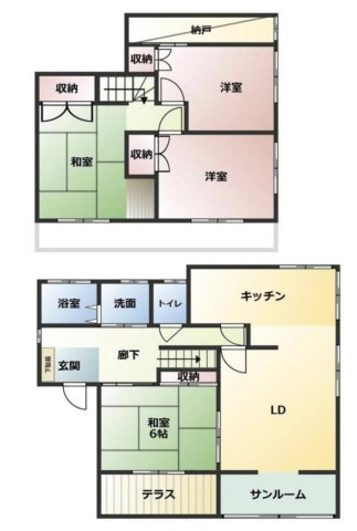 【間取り】 | 日高市武蔵台2丁目　中古戸建