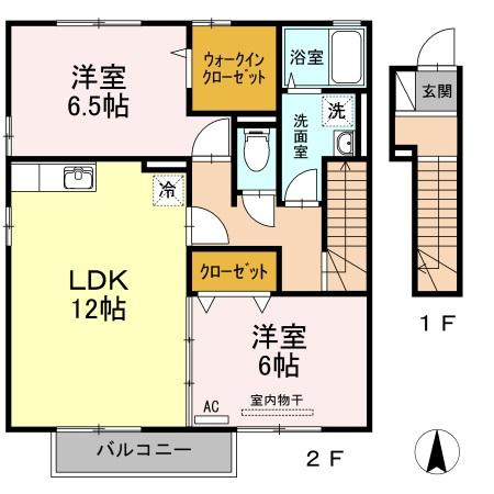 【間取り】 | グランモア石井　A棟