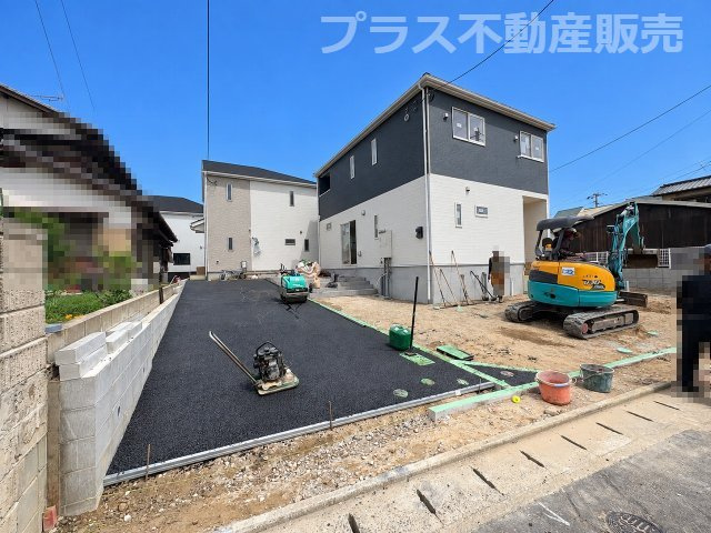 【外観】 | 福岡市東区塩浜1丁目第6　3号棟（全3棟）【仲介手数料無料・0円】 | まもなく完成。ご内覧は可能です。ご見学はプラス不動産販売にお任せ下さい。