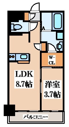 【間取り】 | プレサンスNEO長堂アウローラ