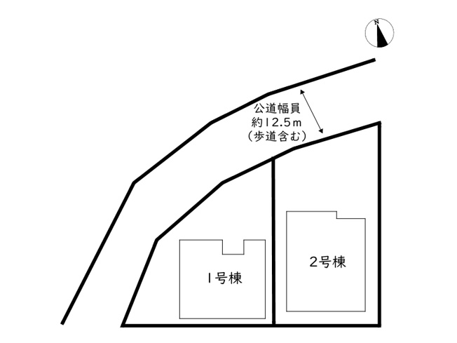 【区画図】 | 姫路市苫編第2／全2棟
