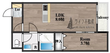 F+style東大阪本庄2号館の間取り