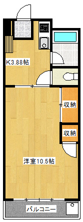 【間取り】 | 朝日ハイツホノベ