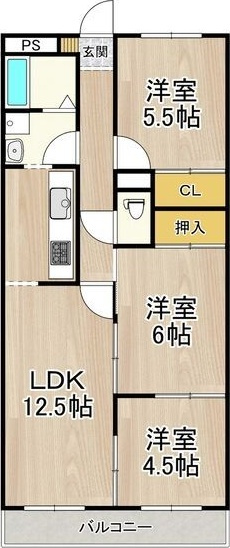 サンコートやしろが丘の間取り