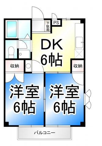 アネックス一由の間取り