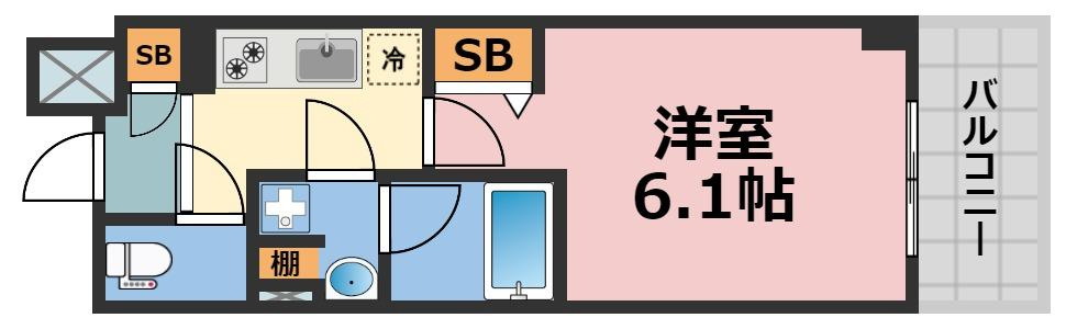 アスヴェル東本町Ⅱの間取り