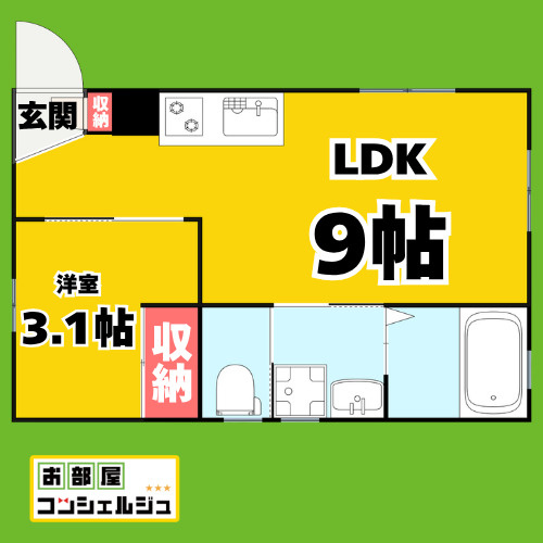 Ceres岩塚駅前B棟の間取り