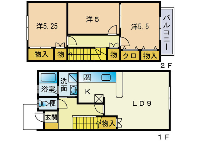 メゾネット都弐番館の間取り