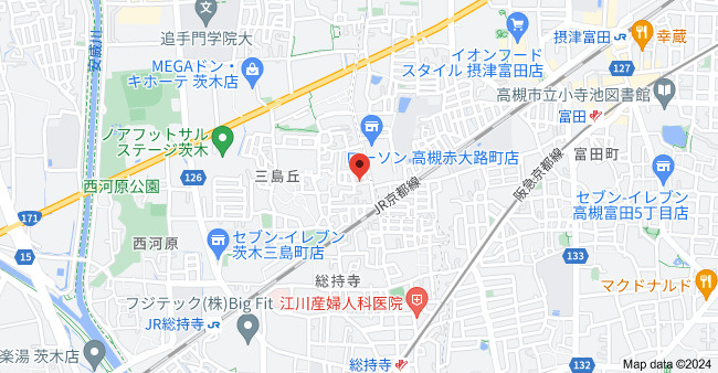 ハイム白山の地図