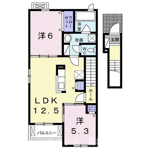 【間取り】 | サンロイヤルＡ